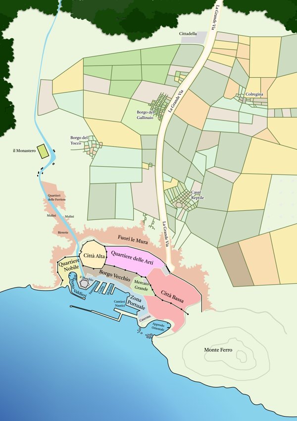 Veduta della mappa di Portogrande